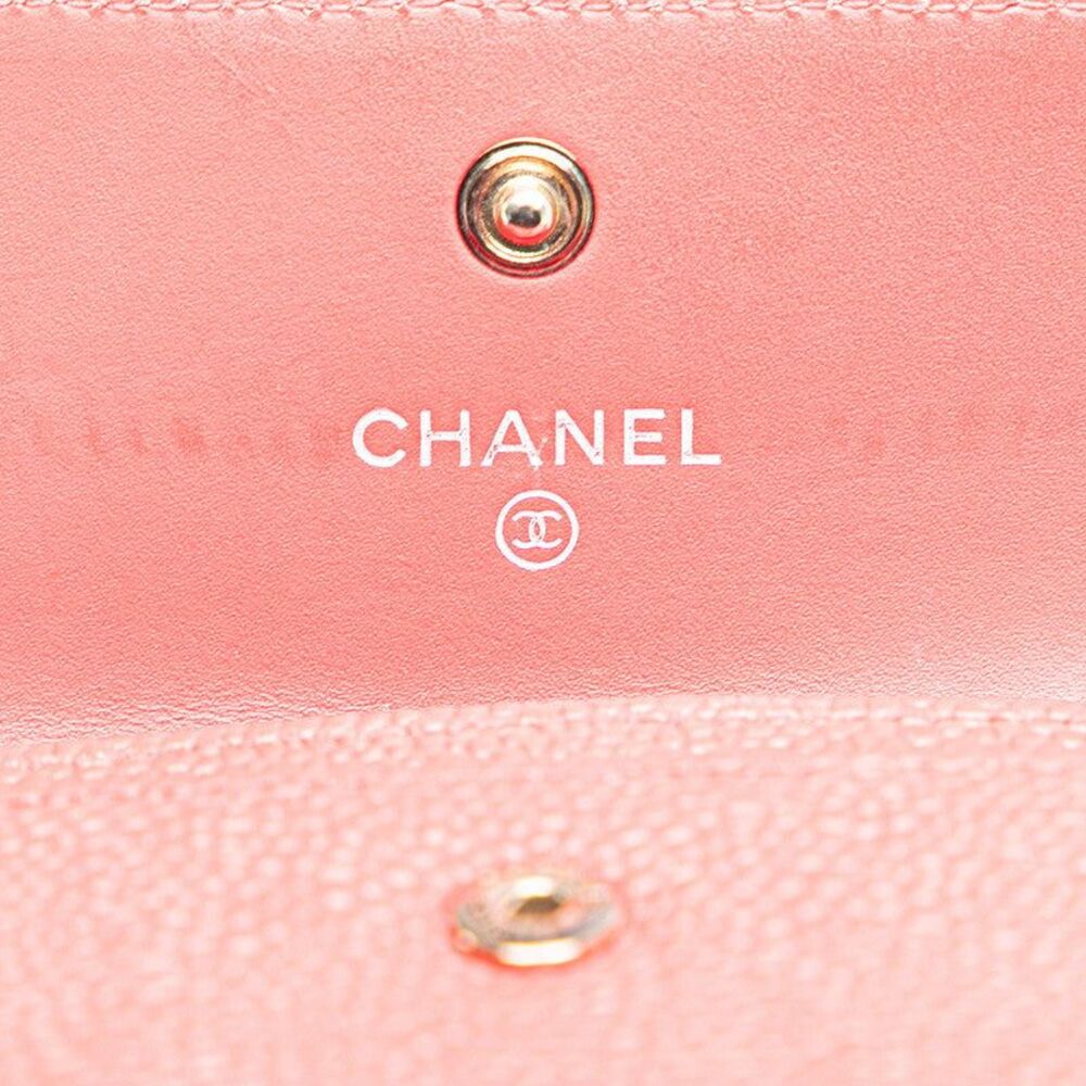Chanel Coco Mark Caviar Skin Card Case - Picture 9 of 10